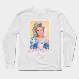 Bonnie Tyler // 80s Aesthetic Fan Art Design Long Sleeve T-Shirt